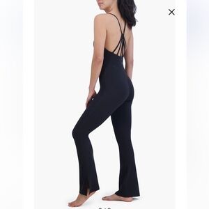 NWT Sage Collective Boot Cut Jumpsuit Black Size S